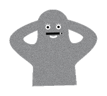 口の上に鉛筆をのせて得意げなよるっち